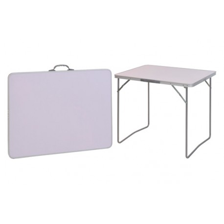 Mesa Camping Plegable Blanca 80x60 Cm