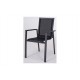 Sillon Aluminio Textilene Negro