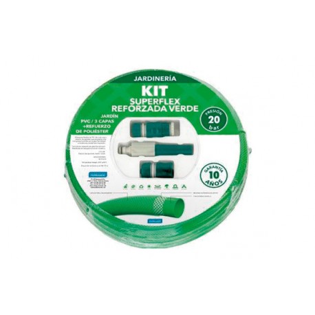 Manguera Super Flex Reforzada Ø 15 Mm Con Accesorios 15 M