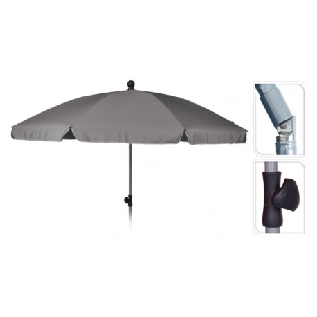 Parasol Playa Ø 200 Cm Gris