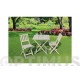 Mesa Madera +2 Sillas Plegables Decape 70 X 70 Cm