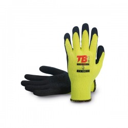 Guante Poliester Latex Amarillo T.10