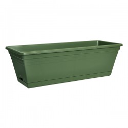 Jardinera Suelo + Bandeja Verde 50 Cm