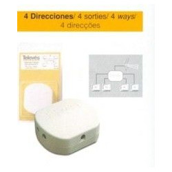 Repartidor Antena Coaxial 4 Direcciones Televes