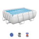 Piscina Desmontable Rectangular Power Steel 3.662 L Depurado