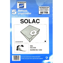 Bolsa Aspirador Papel Solac 935-936 910755 Thogar 5 Pz Rf