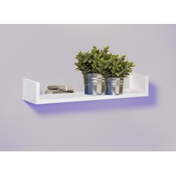 Estante U Recto Blanco C/fijac Oculta 60x15x10cm