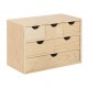 Cajonera 3x2x1 Pino S/barn 40x20x28cm