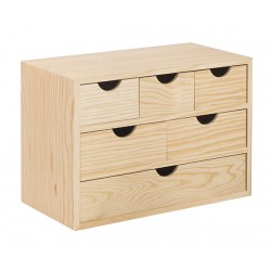 Cajonera 3x2x1 Pino S/barn 40x20x28cm