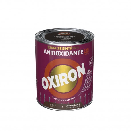 Esmalte Antioxidante Oxiron Liso Brillo 750 Ml Gris Medio