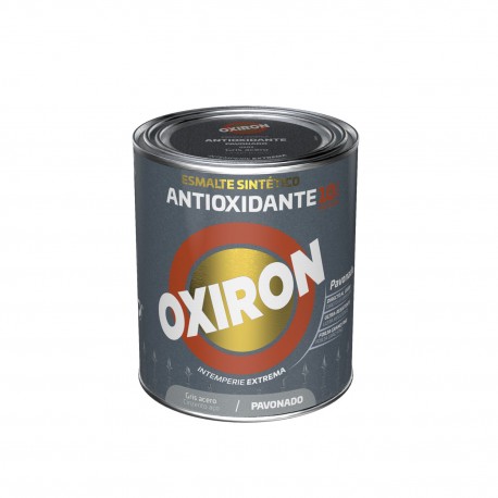 Esmalte Antioxidante Oxiron Pavonado 750 Ml Gris Acero