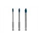 Juego Brocas Porcelanico Expert Hex-9 Hardceramic 3 Uds Ø 5