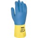 Guante Latex Ind Azul/amar T. 8