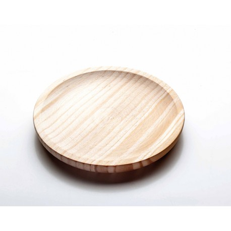 Plato Madera Pulpo 14 Cm