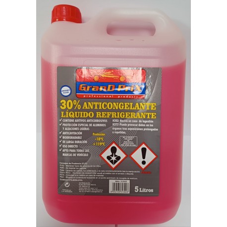 Anticongelante Refrigerante 5lt 30% -18º Rosa