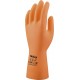 Guante Latex Industrial Naranja T.9