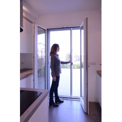 Mosquitera Para Puerta Enrollable Lateral 'easy' Blanca 140x