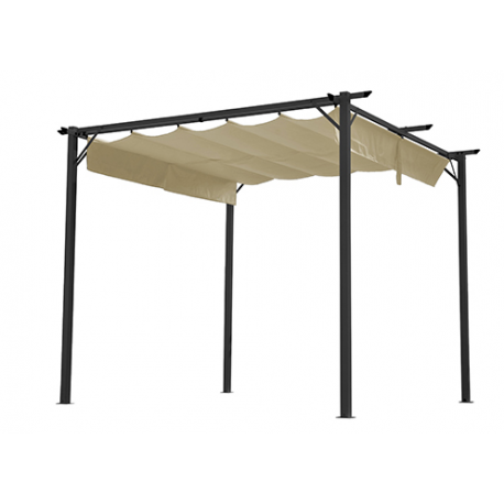 Cenador Acero C/toldo Corr 3x3