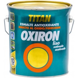 Esmalte Antioxidante Oxiron Liso Efecto Forja 4 L Gris Acero