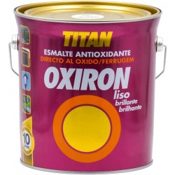 Esmalte Antioxidante Oxiron Liso Brillo 4 L Gris Medio