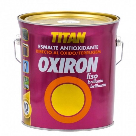 Esmalte Antioxidante Oxiron Liso Brillo 4 L Blanco