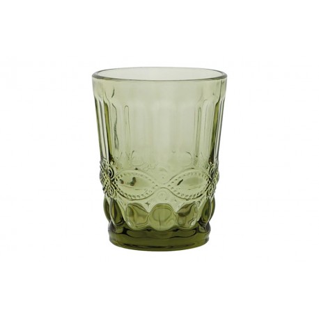 Vaso Grabado Ritual Rustico 26 Cl Verde