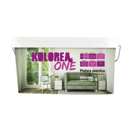 Pintura Plastica Interior Monocapa One 4l Gris Pizarra