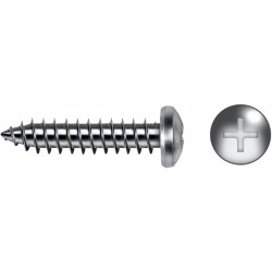 Tornillo Parker Din 7981 C/alomada Philips Cincado 4,8 X 32