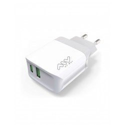 Cargador Doble Tipo Usb"a" 18w Y Usb "c" 20w Ll-t208 Blanco