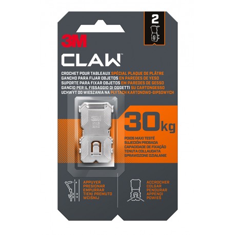 Cuelgacuadro S/clavo Pladur 2 Pzs 30 Kg