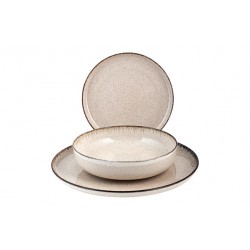 Vajilla 12 Pz Porcelana Pearl Beige