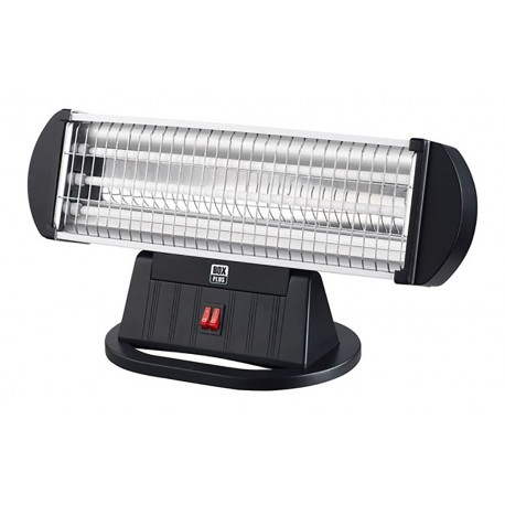 Estufa Cuarzo 3 Barras 400/800/1200 W Negro Boxplus