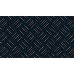Pavimento Checker Caucho Negro 3mm 1x10 M