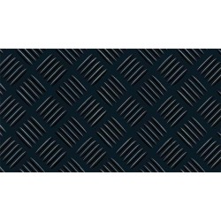 Pavimento Checker Caucho Negro 3mm 1,2x10 M