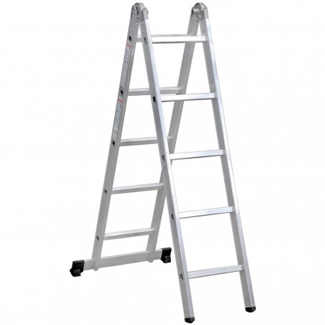 Escalera Aluminio Profesional Plegable 6+6 PeldaÑos