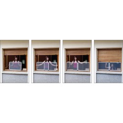 Mosquitera Ventana Extensible Fibra Vidrio Blanca 50x70-132