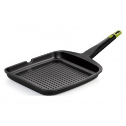 Grill Con Rayas Aluminio Fundido Foodie 28 Cm Induccion