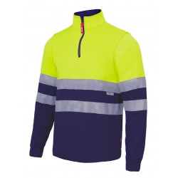 Sudadera Alta Visibilidad Marino / Amarillo Fluor Talla Xl