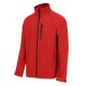 Cazadora Softshell Con Forro Polar Rojo Talla S