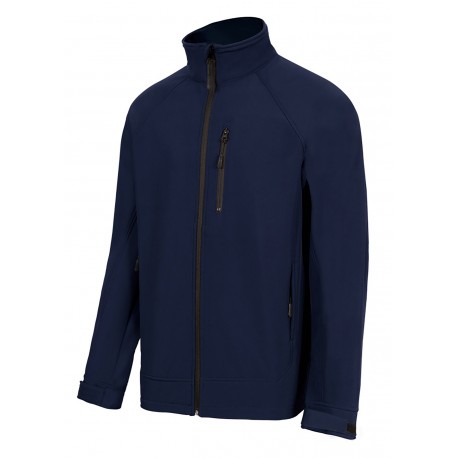 Cazadora Softshell Con Forro Polar Azul Navy Talla 3xl