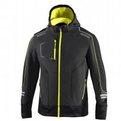 Chaqueta Tech Softshell Gris /amarillo Fluor Talla Xxl