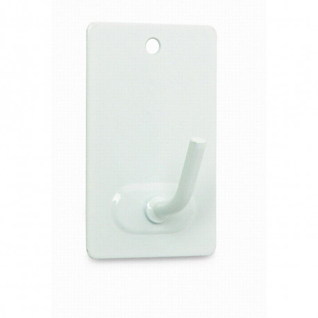 Percha Adhesiva Lacada Blanca 7026 Blister 3 Pzas