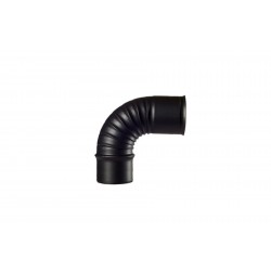 Codo Vitrificado Negro Chimenea 90°