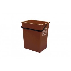 Cubeta Reciclar 20 X 28 X 34 Cm Con Asa 15 L Marron