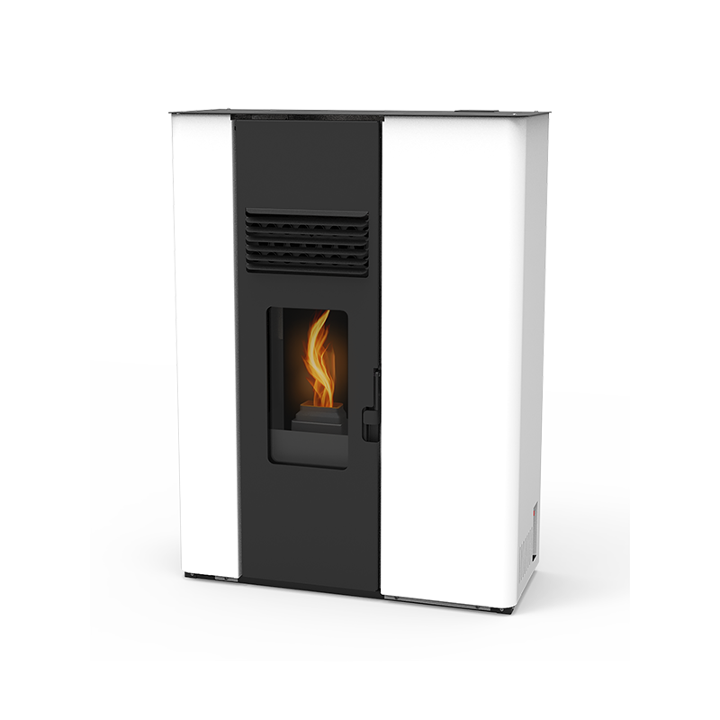 Estufa Pellet Blanca Audax Slim Pasillo 10 Kw Masferreteria