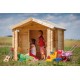 Casita Infantil 175x145x130cm Con Porche Outdoor Toys Mad Pe