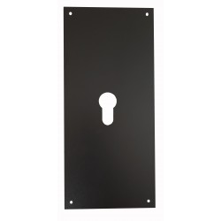 Placa Cerradura 80x250mm Bocallave Pera M-51/80250p, Negro M