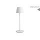 Lampara Led Recargable Eureka Blanca 38 Cm