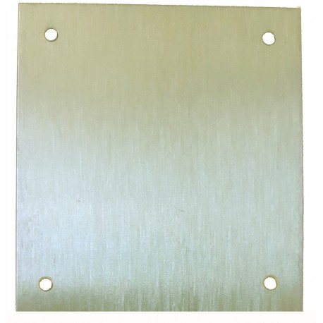 Placa Cerradura 80x80mm Ciega M-51/8080c, Laton Mate