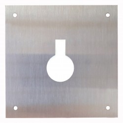 Placa Cerradura 80x80mm Bocallave Fac M-51/8080f, Inox Satin